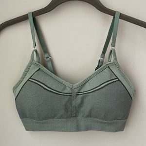 Athleta army green bra